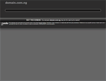 Tablet Screenshot of domain.com.ng