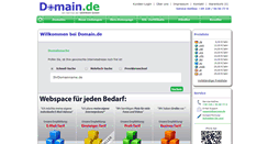 Desktop Screenshot of domain.de