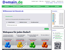 Tablet Screenshot of domain.de